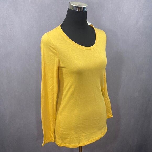 NWT Mustard Layering Long Sleeve Tee - Picture 1 of 7